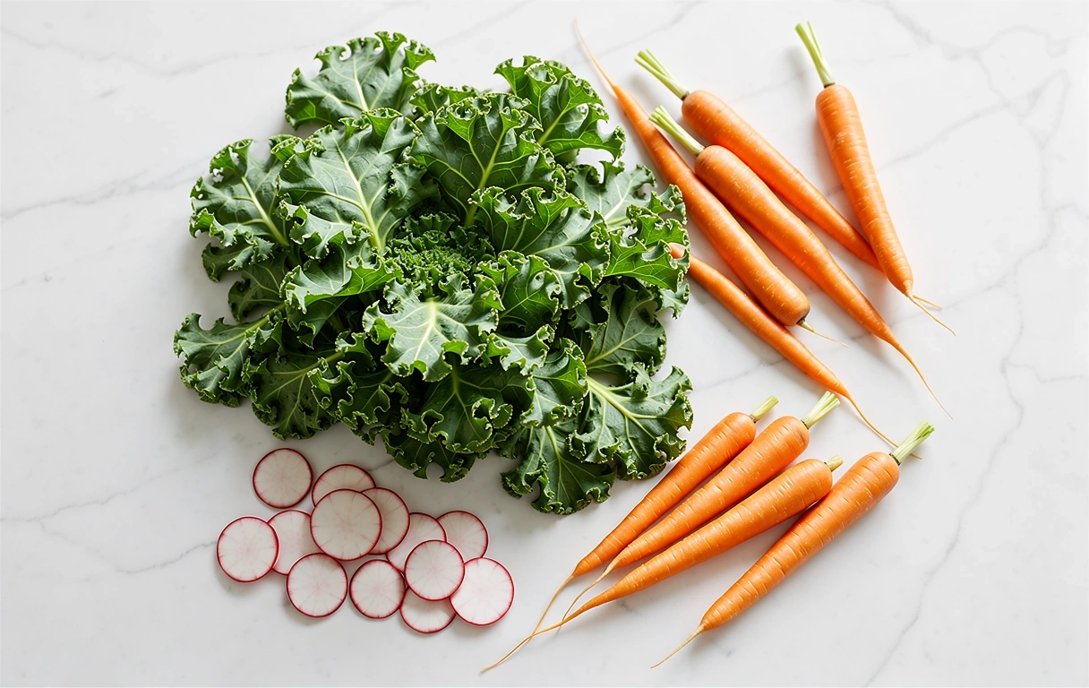 Frische, hochwertige Zutaten für Wellness Ernährung